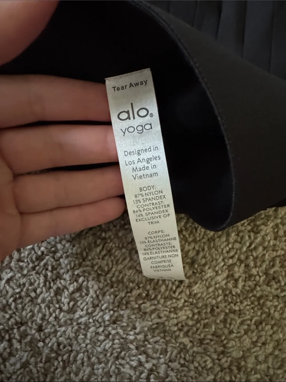 ALO Yoga Black Pleated Circle Skater Skirt
